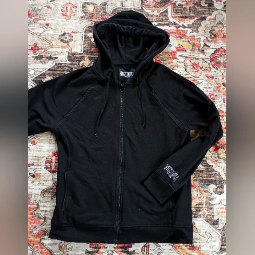 Victoria's Secret Classic Black Zip-Up Hoodie